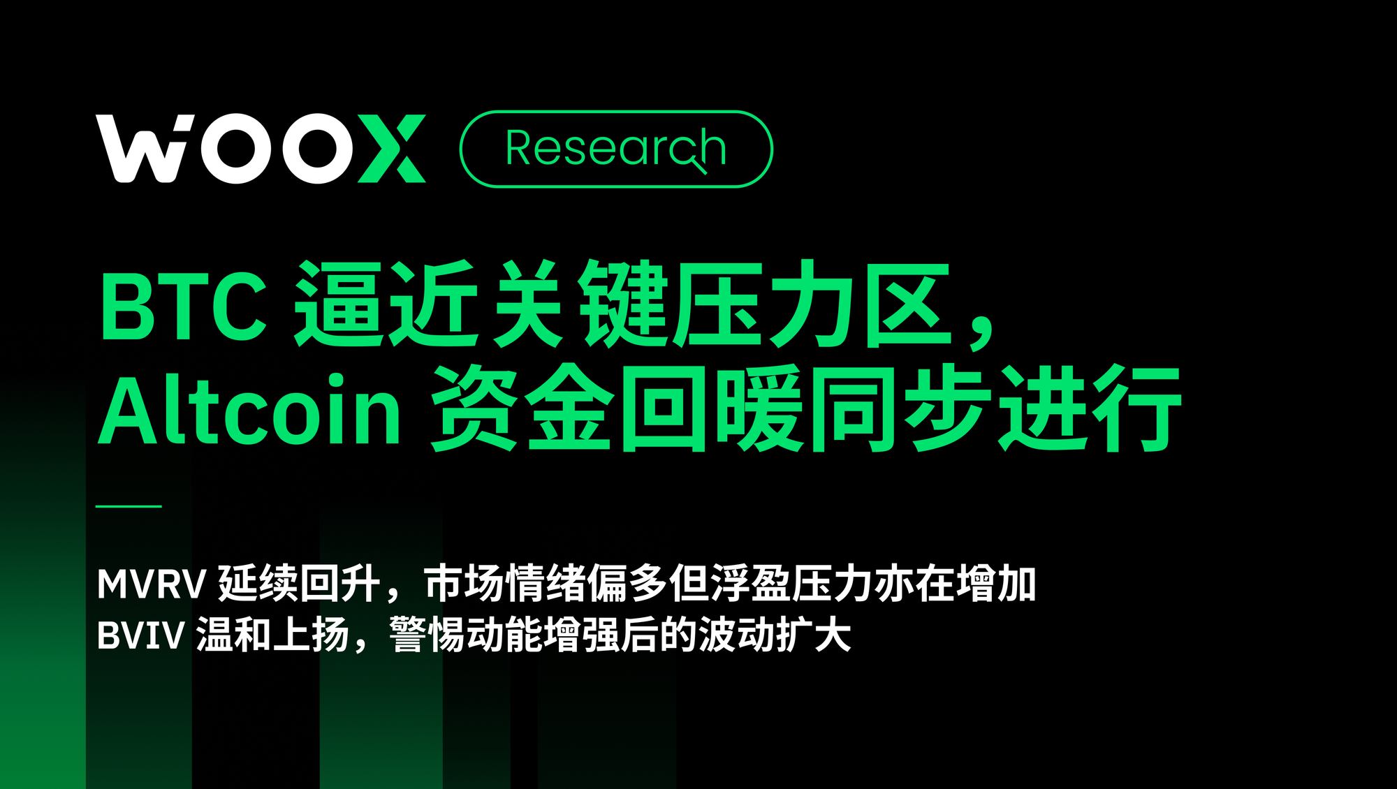 BTC逼近关键压力区，Altcoin资金回暖同步进行
