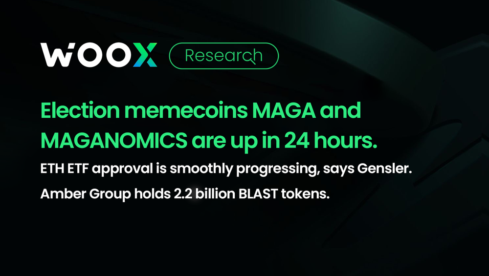 Election memecoins MAGA and MAGANOMICS are up in 24 hours