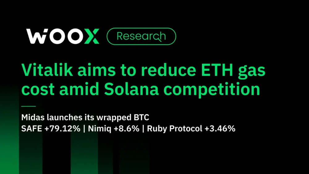 Vitalik 旨在與 Solana 的競爭中降低 Gas 成本