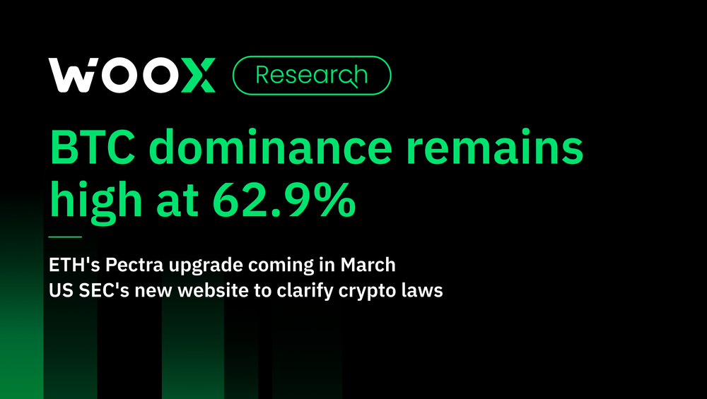 BTC dominance remains high at 62.9%