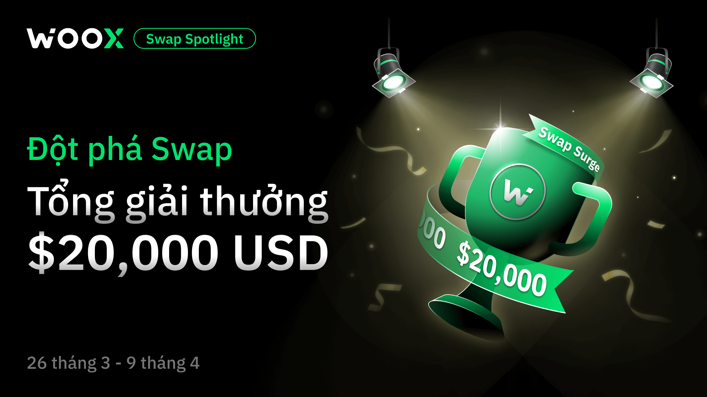 Giao Dịch Swap: Rinh Ngay Giải Thưởng 20.000 Đô!