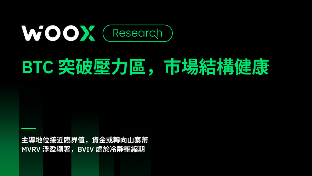 BTC 突破壓力區，市場結構健康