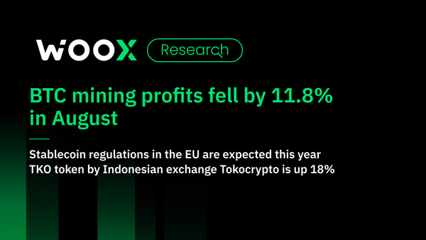 BTC mining profits fell by 11.8% in August