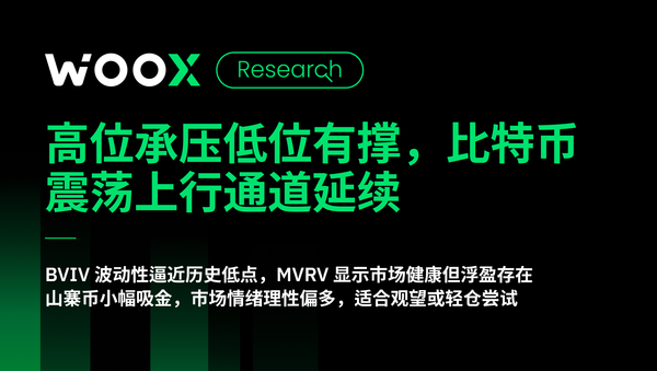 高位承压低位有撑，比特币震荡上行通道延续
