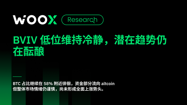 BVIV 低位维持冷静，潜在趋势仍在酝酿
